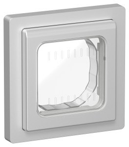 Рамка 1-постовая IEK Flite FI-M10-32-55-K47 алюминий