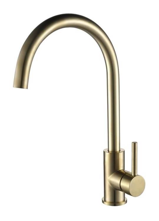 Смеситель для кухни Oliveeka KS OL-963002-BG золото матовое