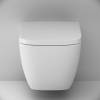 Унитаз подвесной Am.Pm Gem C901901SC Aquaspin, безободковый, сиденье с микролифтом, глянцевый белый фото 6
