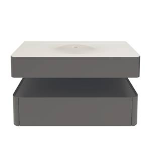 Тумба под раковину Vincea Caprise 1000 VMC-4CA100MG подвесная, серый матовый