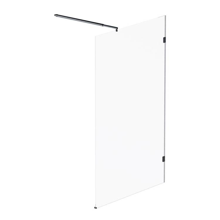 Душевая перегородка Am.Pm X-Joy W94WI-120-F1-BTE 120x195, стекло прозрачное 6 мм, профиль черный
