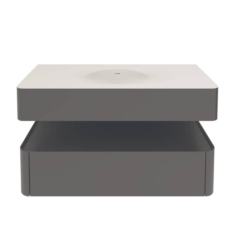 Тумба под раковину Vincea Caprise 1000 VMC-4CA100MG подвесная, серый матовый