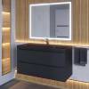 Тумба с раковиной Uperwood Tanos 3930421701 черная, уголь, 100 см фото 5
