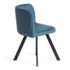 Набор обеденный Tetchair Quadron (mod. PT14) 21300 бирюзовый, черный, стулья велюр 100x100x73 фото 3