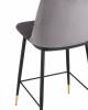 Стул барный Stool Group Мелисса FDC9055C DARK GREY FUT-81 велюр темно-серый фото 6