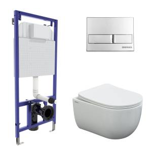 Комплект Berges Novum 43237 кнопка L3 хром глянец