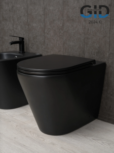 Унитаз приставной Gid Cortado TRS-263BM 62212Y черный матовый