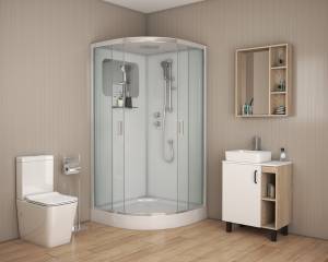 Душевая кабина Niagara Premium NG-6001-01 900х900х2100 низкий поддон 16 см стекло ПРОЗРАЧНОЕ
