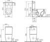 Унитаз-компакт VitrA Sento Rim-Ex 9830B003-7203 с микролифтом фото 5