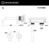Смеситель для раковины WHITECROSS Y Y1215NIB никель брашированный фото 3