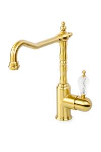 Смеситель для кухни Boheme Crystal 101-CRST бронза