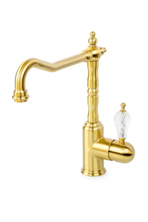 Смеситель для кухни Boheme Crystal 101-CRST бронза