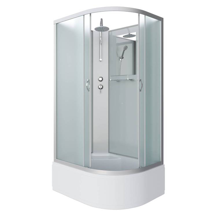 Душевая кабина Niagara Classic NG-2310-14LBKT (1200x800x2100-2400) с высоким поддоном (40см)