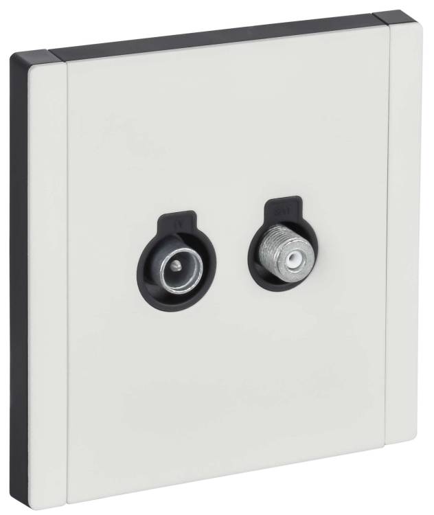 ТВ-розетка TV+SAT IEK Forte&Piano FP-AF20-O-M-K01 белый