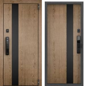 Входная стальная дверь Torex CYBER PRO PP 2989723 ПВХ Астана Табачный/ПВХ Астана Табачный 2050x880