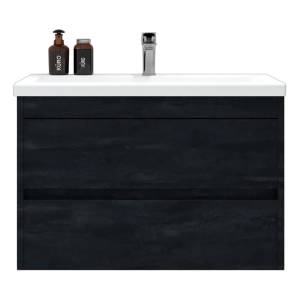 Тумба с раковиной Art&Max Family-M Family-M-750-2C-SO-HC подвесная, hard coal