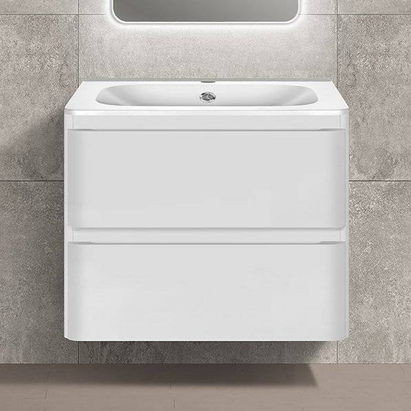 Тумба с раковиной Vincea Vico 60 белая глянцевая