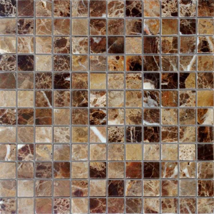 Мозаика LeeDo Pietrine 7 Emperador Dark Pol (2.3x2.3) 29.8x29.8
