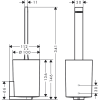 Ершик Hansgrohe WallStoris 27927670 матовый черный фото 2
