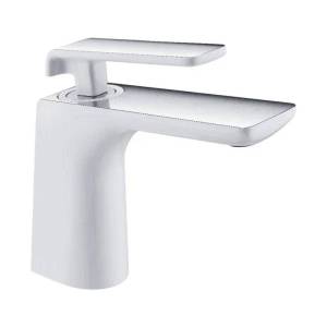 Смеситель для раковины Rose R1401F белый, хром