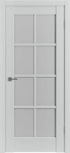 Межкомнатная дверь Владимирская Фабрика Дверей Emalex ER1 Emalex Steel стекло White Cloud 600x2000