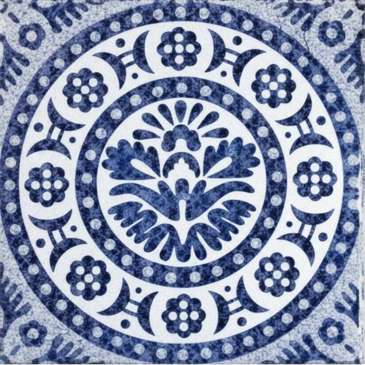 Вставка Нефрит Керамика Аллегро Восточные Узоры Синий 8x8