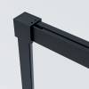 Душевая дверь в нишу Vincea Soft 2 VDS-3SO2110CLB профиль черный, стекло прозрачное, 110x200 фото 3