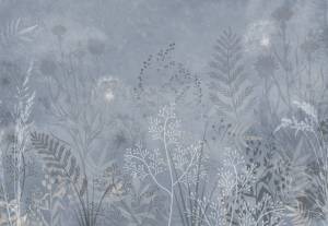 3D Фотообои Artegrafico «Композиция из полевых растений в холодных тонах» HRB-027 акварель