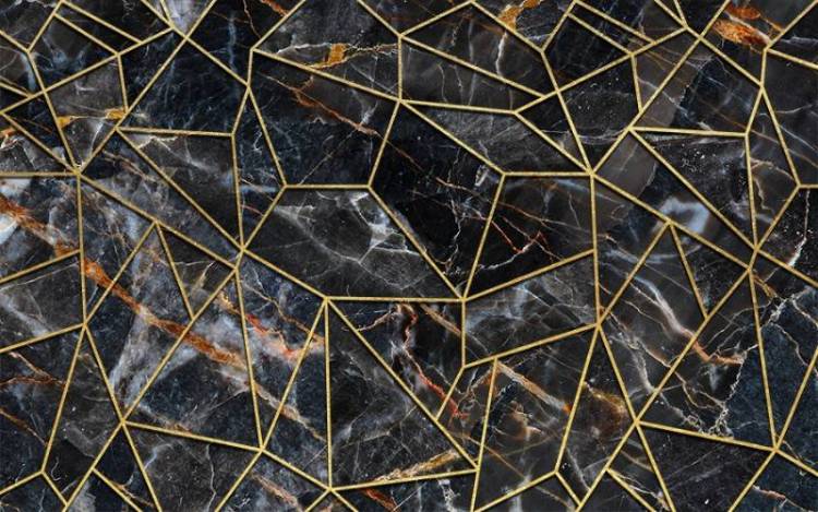 3D Фотообои Artegrafico «Мраморная геометрия» AM-013 акварель