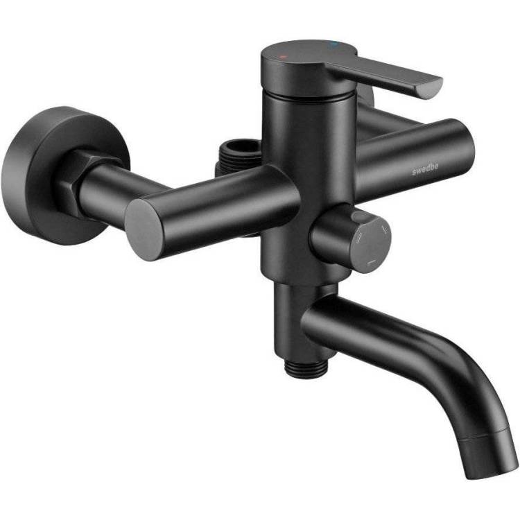 Смеситель для ванны Swedbe Diana 1035 черный матовый