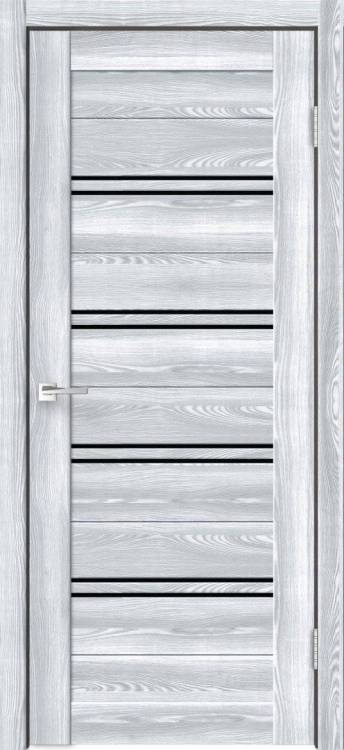 Дверное полотно экошпон VellDoris XLINE 4 VD016373 Лакобель черное 700x2000