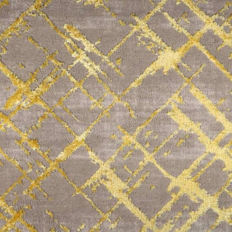 Ковролин Kaplancer Faiber 8449A D.Grey/Gold (рулон: 0.8x20=16м2)
