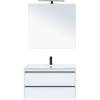 Тумба с раковиной Aquanet Lino 90 271949 подвесная, белый матовый фото 10