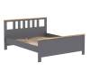 Кровать двуспальная 2.08.04.070.15 Гуд Лакк Сага Серая/ясень