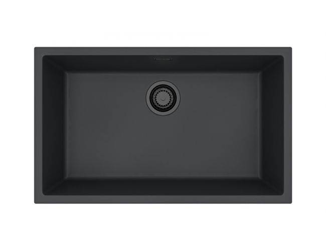 Мойка кухонная Alveus Granital Omni 40 1150064 Deep Black-G90 Be с сифоном, 75x45