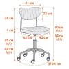 Кресло компьютерное Tetchair Slim 20199 темно-коричневый, искуственная кожа фото 12