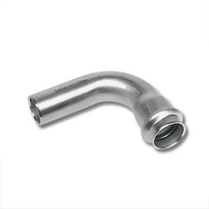 Отвод Sanha 9001A, 90 гр. ВПр-НПр, нержавеющая сталь, 15