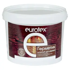 Герметик шовный для дерева EUROTEX акриловый калужница 6 кг