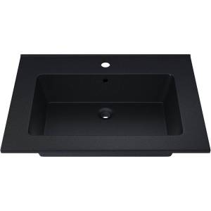 Раковина Uperwood Parma Quartz 291003003 65 см, космос, черная матовая