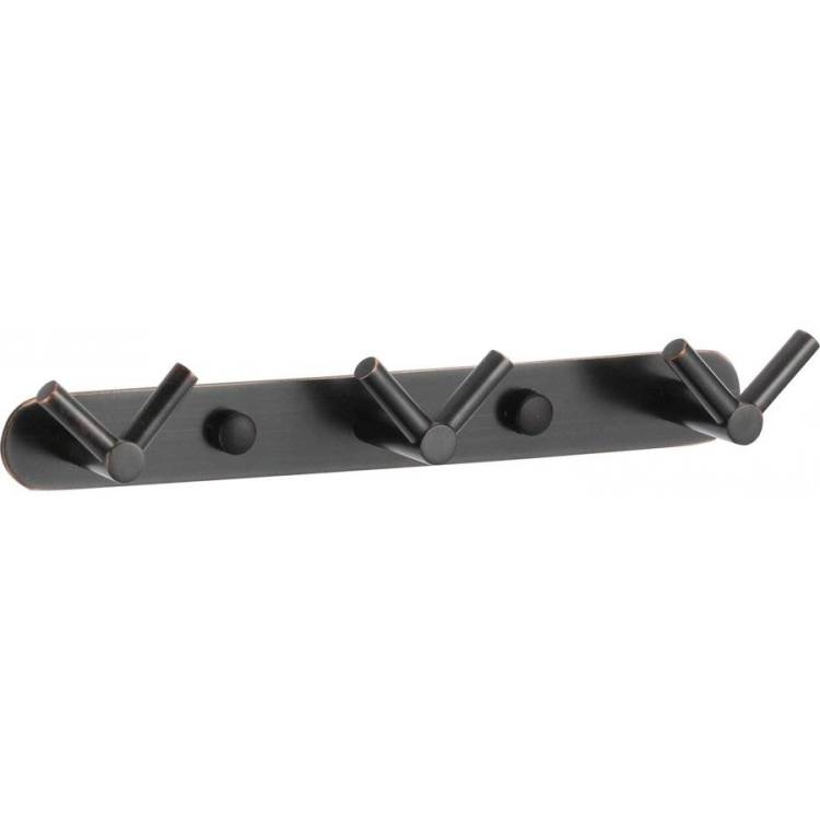 Планка с крючками (3 крючка) Savol S-007223H черный