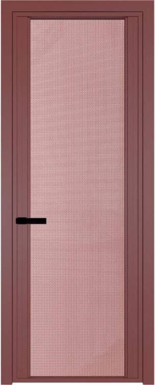 Межкомнатная дверь Profil Doors 2 AGP цвет профиля Красный антрацит, стекло безопасное 6 мм кризет розовый 600x2000
