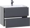 Тумба с раковиной Aquanet Алвита 70 213093 серый антрацит, 531x700x450 фото 2