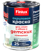 Акриловая краска для стен и обоев в детских комнатах Finlux СВ-25 WorldPaint шелковисто-матовая супербелая 2.5 л