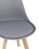 Набор из 4 стульев Stool Group Frankfurt New Y863-V seat grey X4 серый фото 3