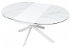 Стол Woodville Trento 368774 high gloss statuario белый мрамор глянцевый/керамика/белый 120(170)x120x76 фото 7