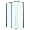 Душевой уголок Azario Male AZ-J50-12090-MB-CL профиль черный матовый, стекло прозрачное, 120x90x195