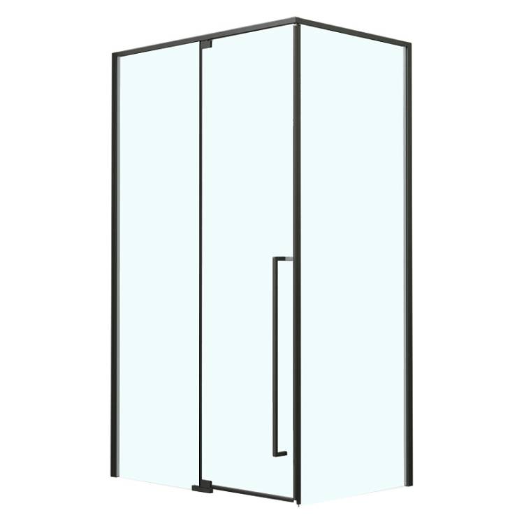 Душевой уголок Azario Male AZ-J50-12090-MB-CL профиль черный матовый, стекло прозрачное, 120x90x195