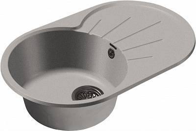 Мойка кухонная GranFest Rondo GF-R--750L чаша с крылом 750x460мм серый