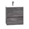 Тумба с раковиной Art&Max Family-M Family-M-500-2C-SO-IS подвесная, iron stone