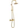 Душевая система Remer Elegance EQ32X7MMM20DO золото глянцевое, с термостатом